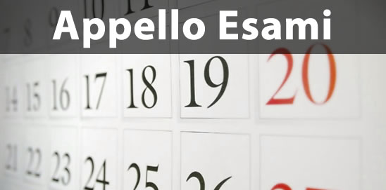 Appello Esami – Settembre 2015