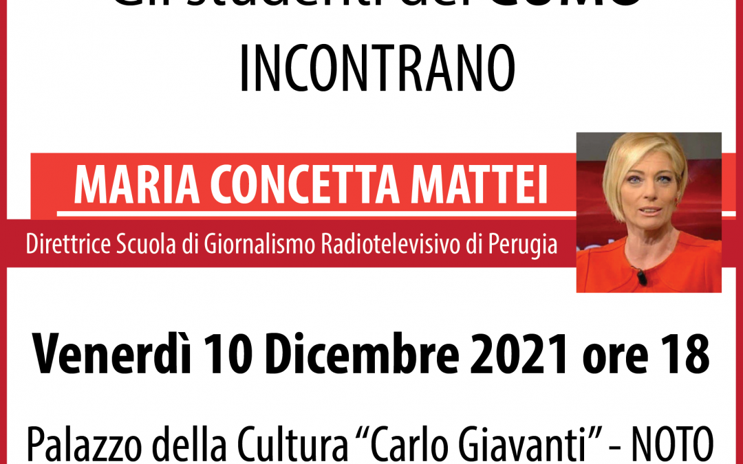 Gli studenti del CUMO incontrano Maria Concetta Mattei